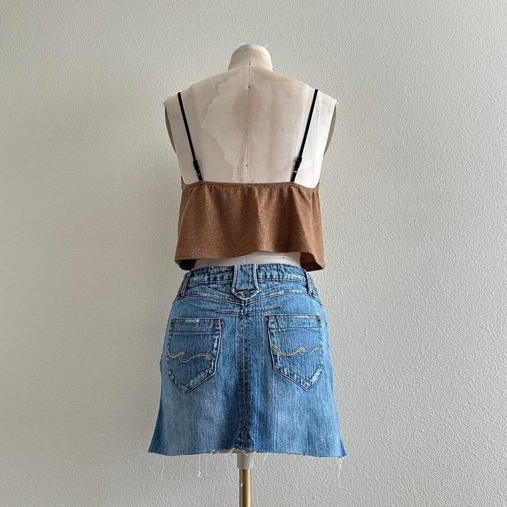 Handmade brown black gold camisole - Picture 3 of 8